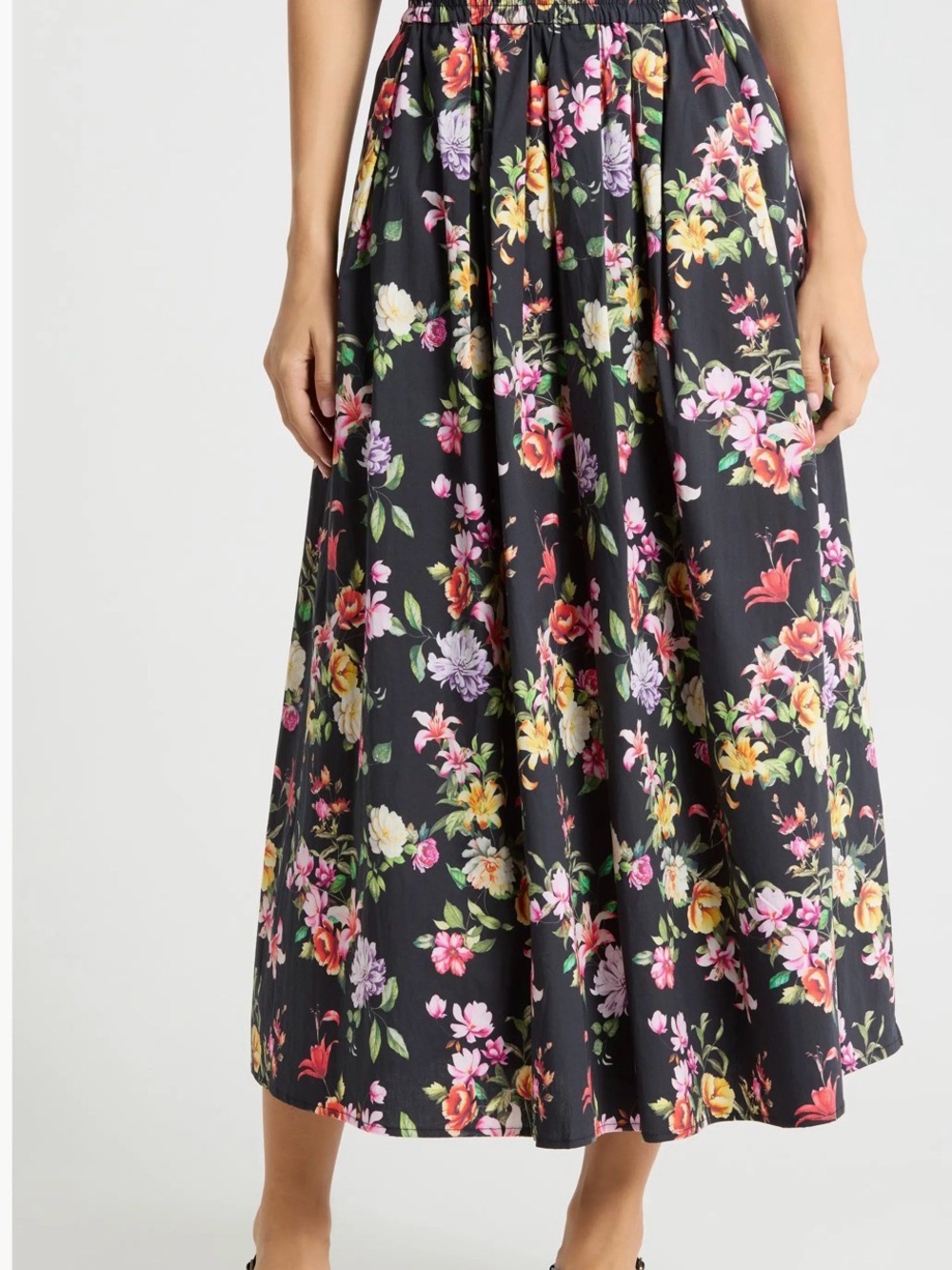 Philosophy Floral A-Line Midi Skirt - NWT priced $68 size small